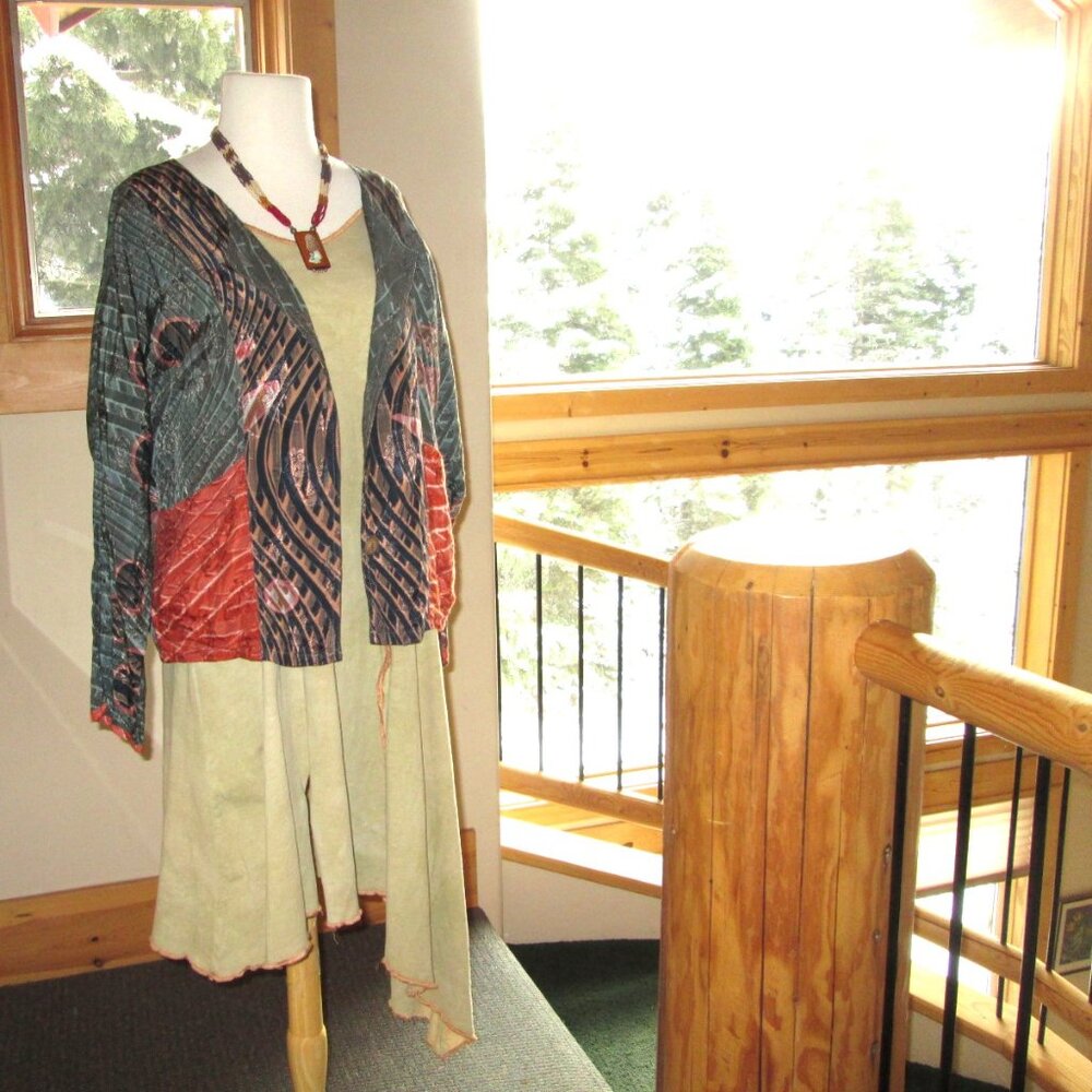 Steel Pony Asymmetrical Dress, Oh My Gauze Pants & Kusnadi Button Front Top - Picture 5 of 12